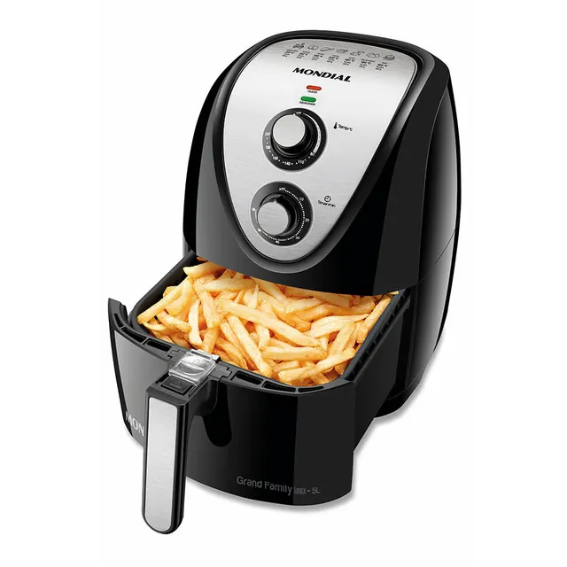 Air fryer Mondial AFN-50-BI — preto e inox